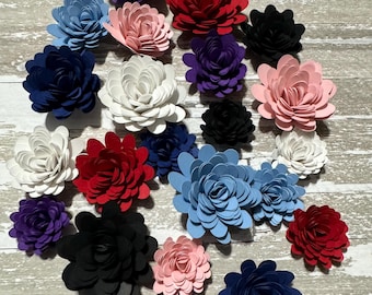 Assorted Rolled Paper Flowers: DIY Kit or Pre-Made Decorations