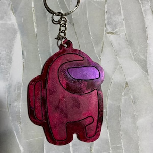Among Us Resin Keychain | One of kind | Gift for all