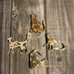 Imanes de resina únicos con forma de gato: regalo para profesores o para la oficina