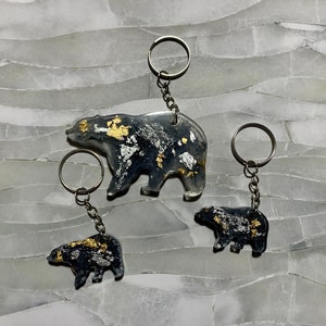 Polar Bear Resin Keychain | set of 3 Keychains | gift for all | Custom