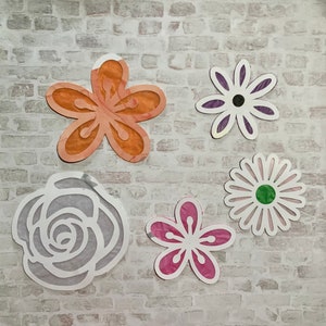 Blumen DIY Suncatcher Kit: Kinder Basteln Nachtaktivität Bild 2
