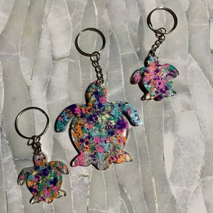 Turtle Resin keychain | Set of 3 | Custom | Gift for all