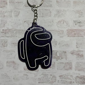 Among Us Resin Keychain | One of kind | Gift for all