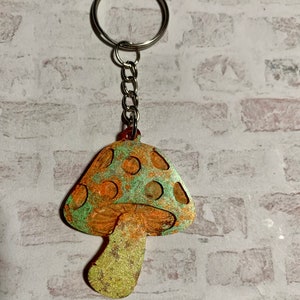 Mushroom resin Keychain | One of a Kind