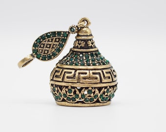 Turkish Jewelry Necklace Brass Finding Tassel Finding Large Filigree Bead Cap Gold Plated Caftan Pendant Turkish Caftan Tassel Cap