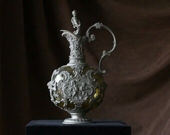 1900 年代のコレクター向け密封ピッチャー、WMFB 刻印ピッチャー