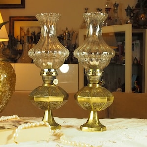 ottoman style vintage oil lamp, 1970s fuel lamp, handmade lighting home decoration, collectibles for collectors, gift for him, 1PC