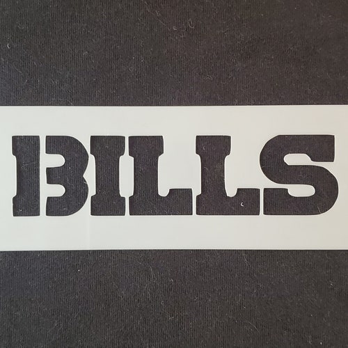 BUFFALO BILLS Football Team 8.5 x 11 Stencil Plastic Sheet NEW S118