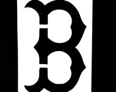 Boston Red Sox Stencil - Etsy
