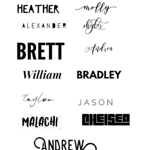Custom Name Stencils - Etsy