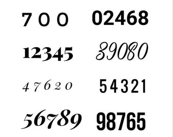 number stencils etsy