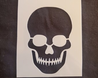 Skull Stencil Etsy