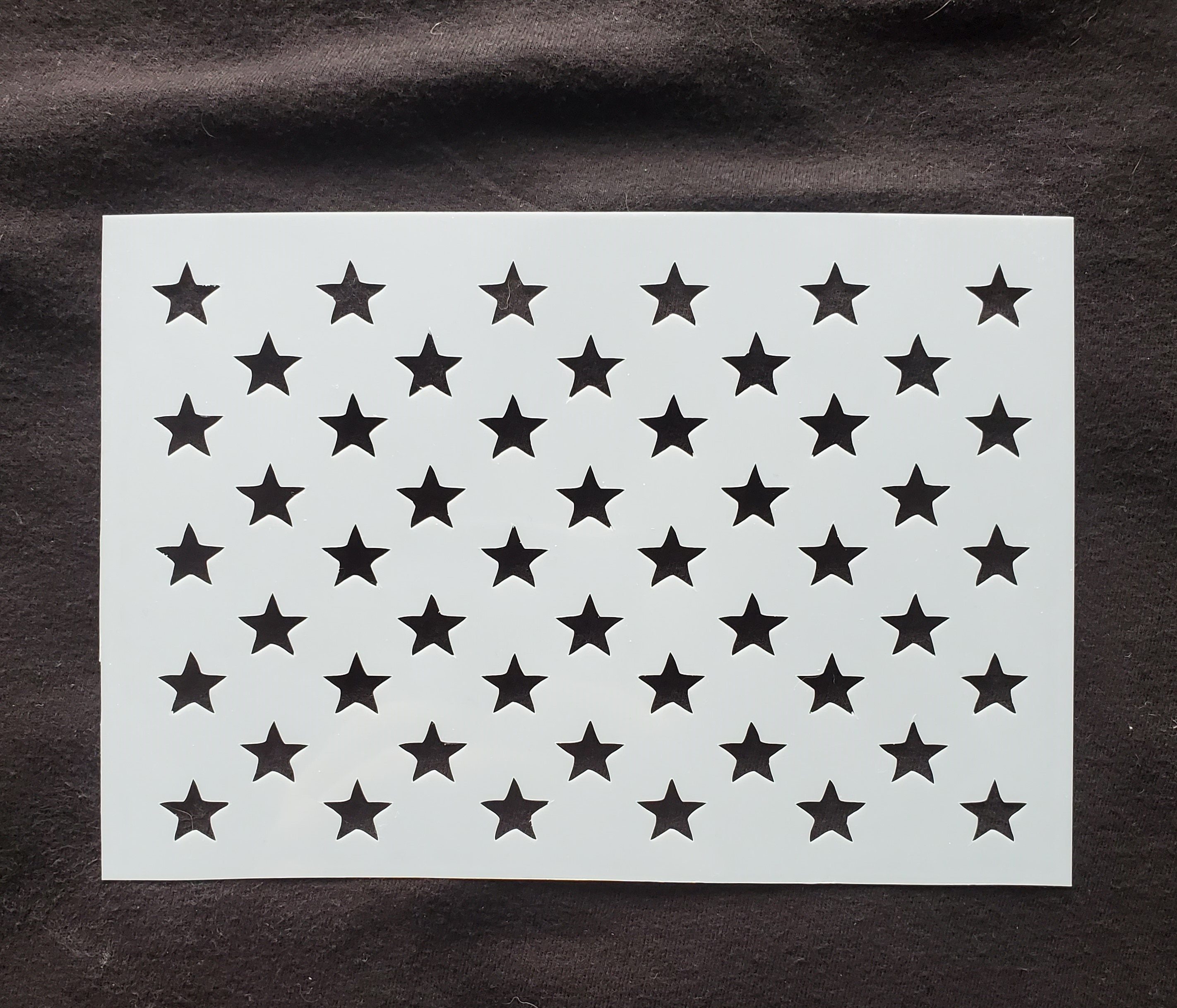 50 Stars Stencil | Etsy