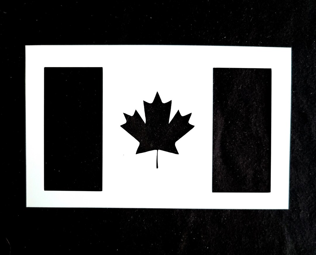 Canadian Flag Stencil Etsy canadian-flag-stencil-etsy