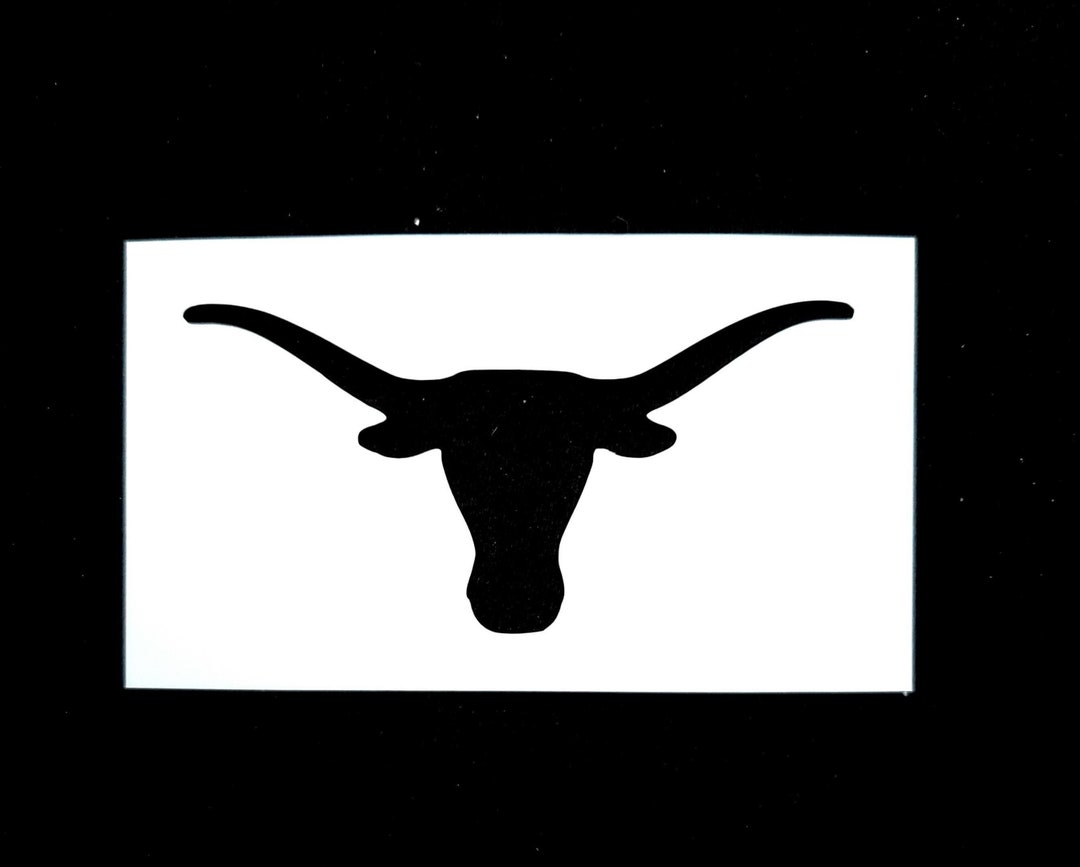 Texas Longhorns Stencil Etsy