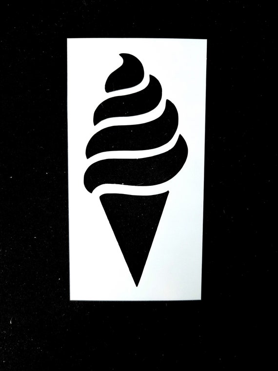 Ice Cream Cone Stencil | Etsy