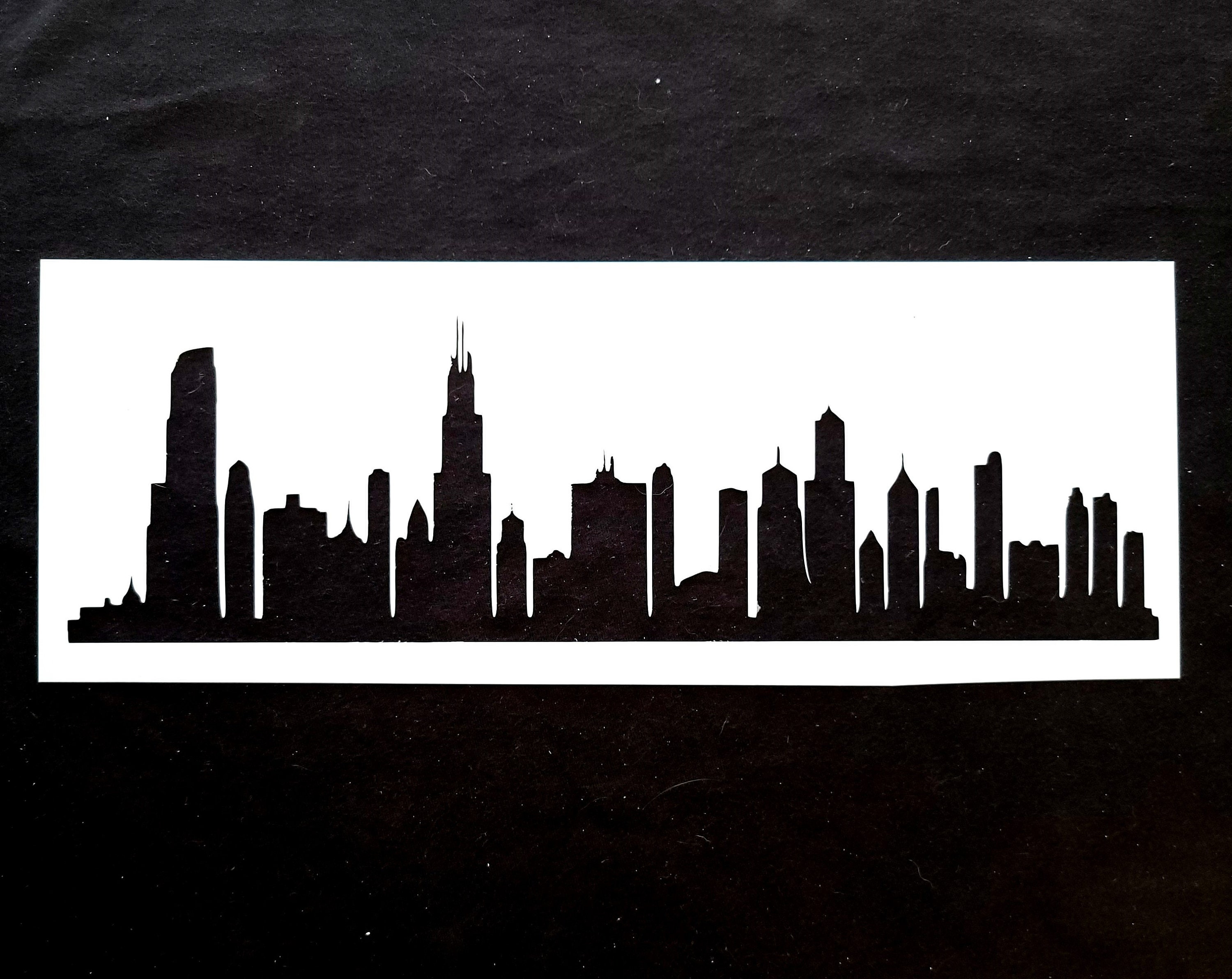 Chicago Skyline Stencil chicago-skyline-stencil