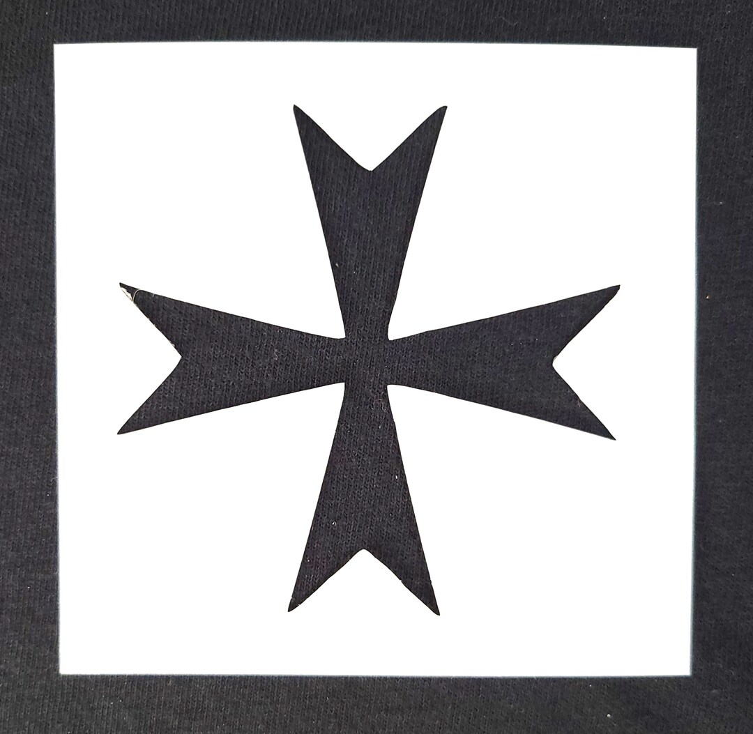 Maltese Cross Stencil Etsy Maltese Cross Stencil Etsy