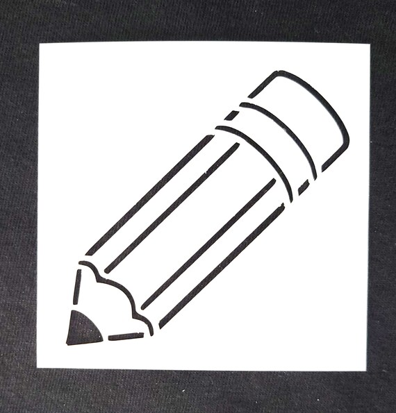 Pencil Outline Stencil Etsy Australia
