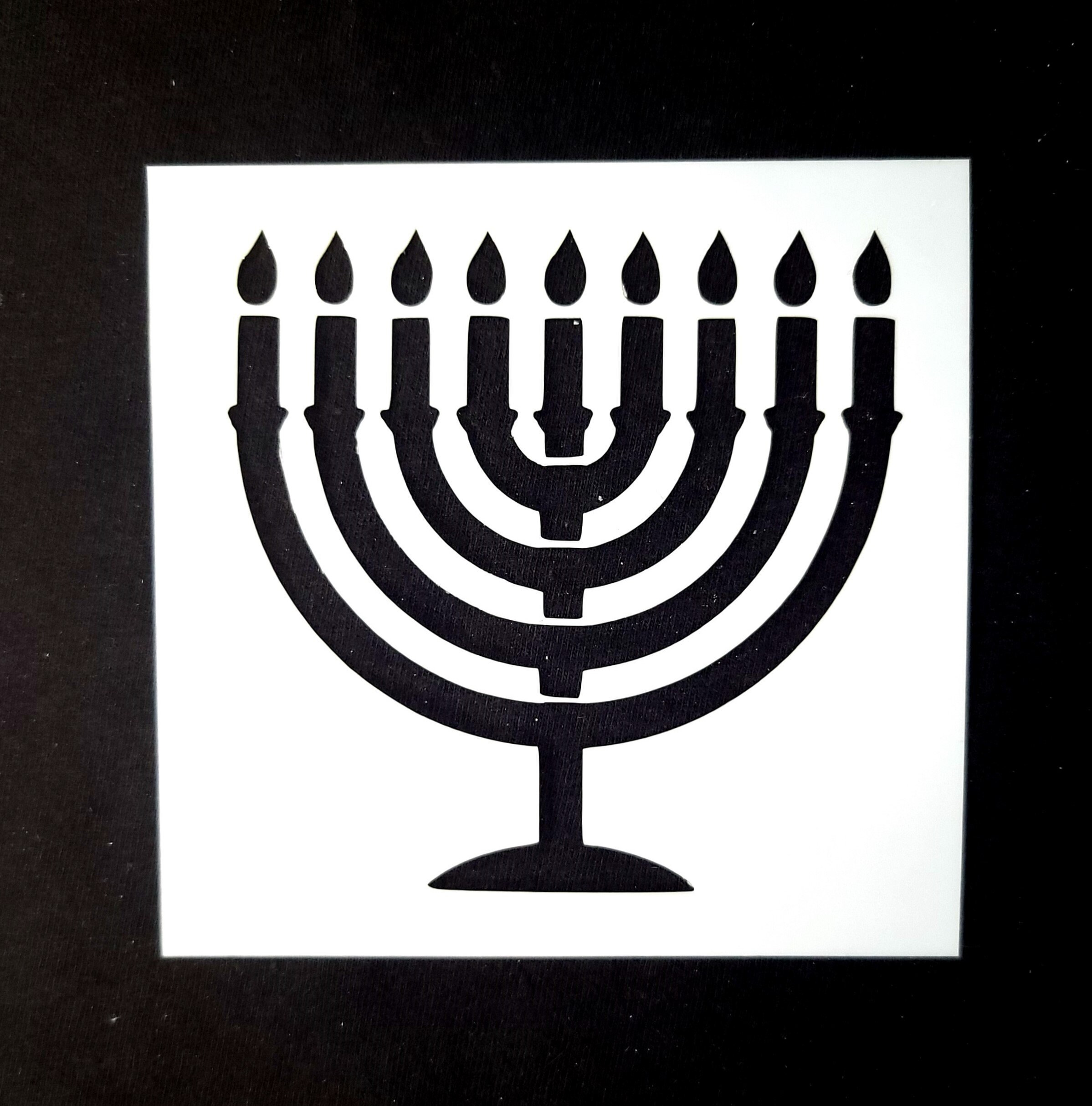 Menorah Stencil Etsy