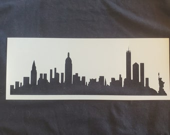 New York City Skyline Stencil - Etsy