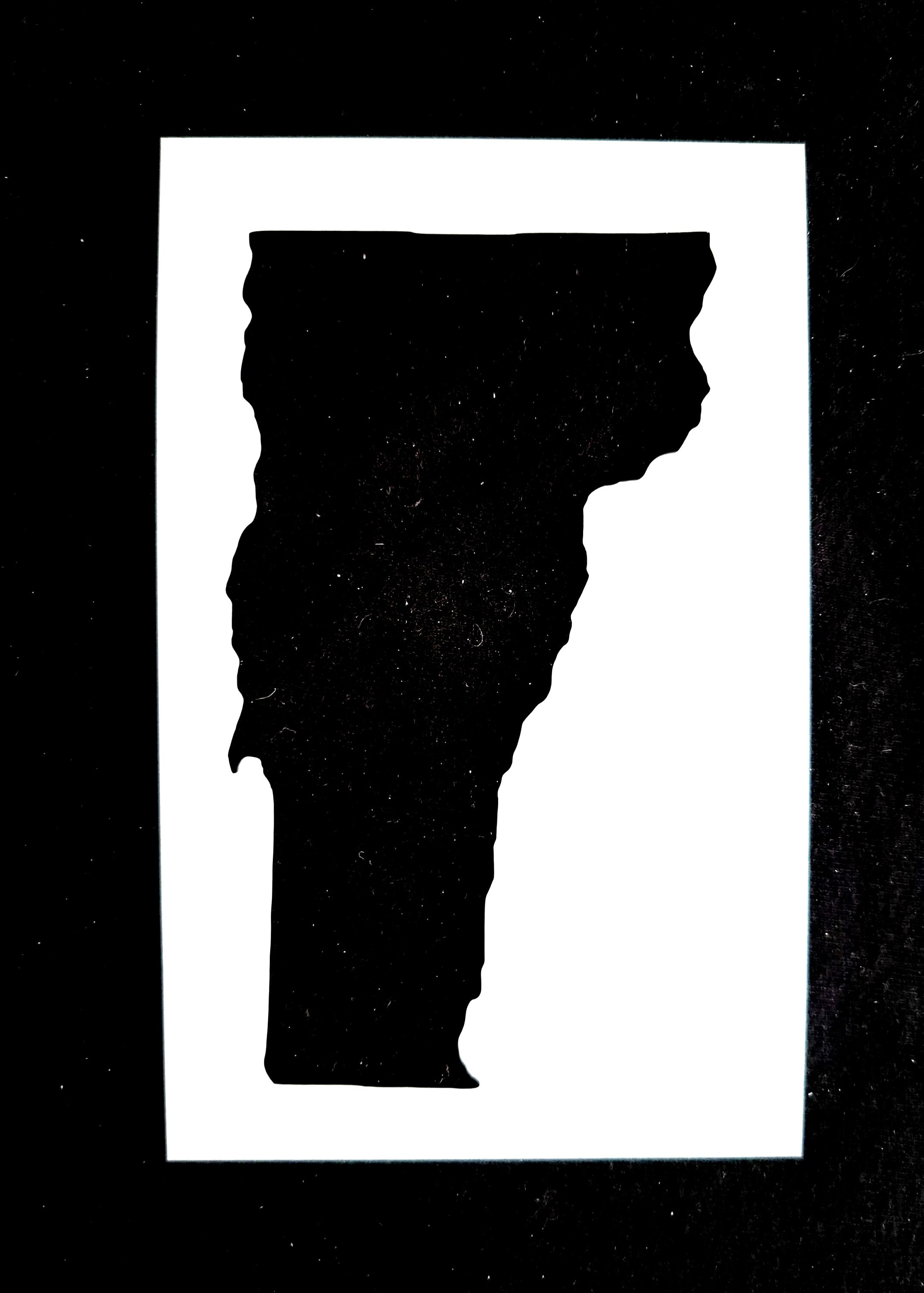 Vermont State Silhouette Stencil - Etsy