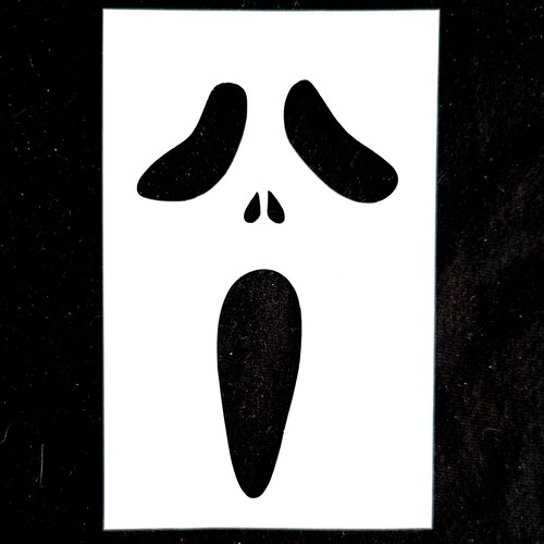 Jason Mask Reusable Halloween Stencil Etsy