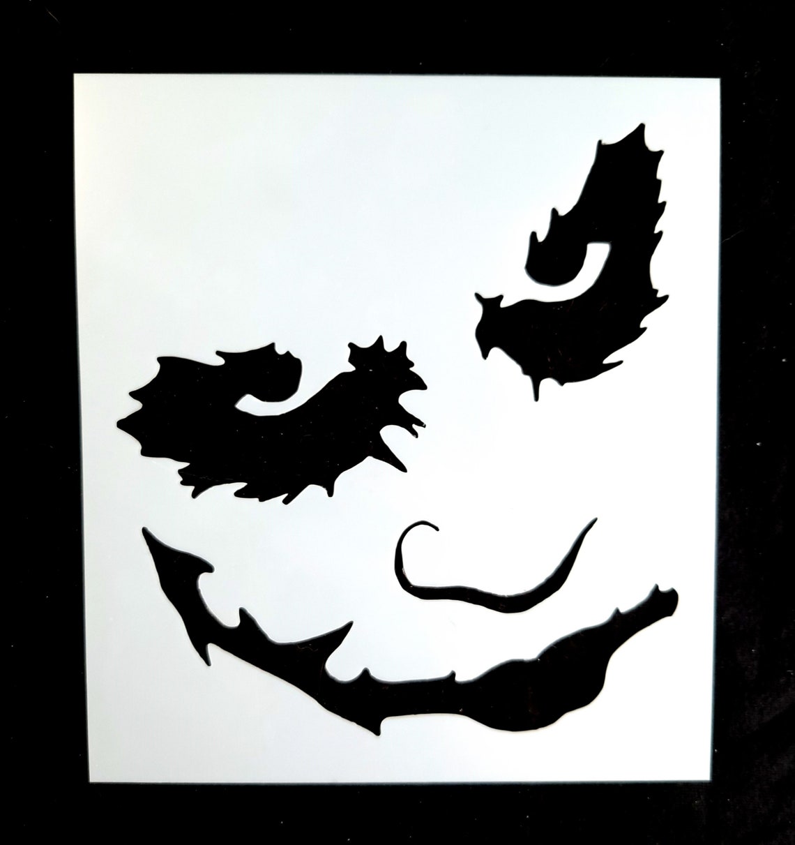 Joker Face Stencil Etsy