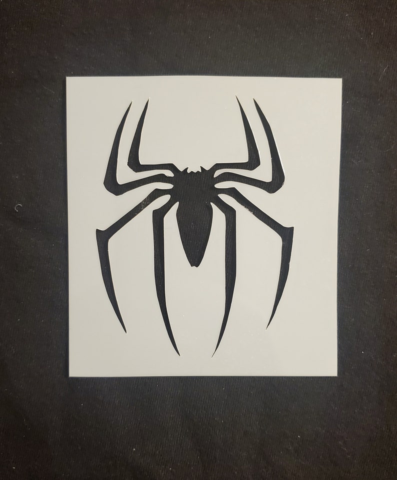 Spiderman Stencil Etsy