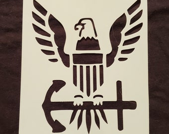 Us Navy Anchor Stencil - Etsy