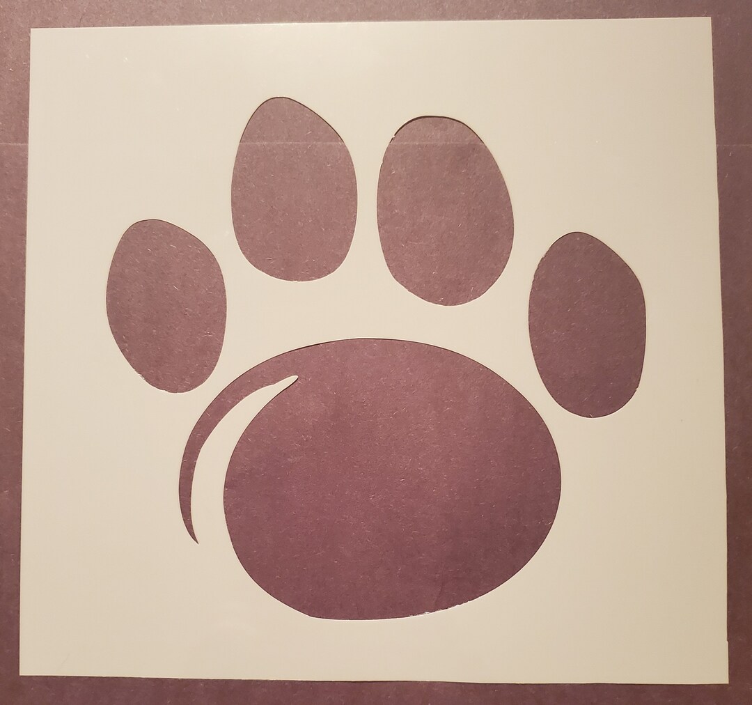 Penn State Paw Print Stencil - Etsy