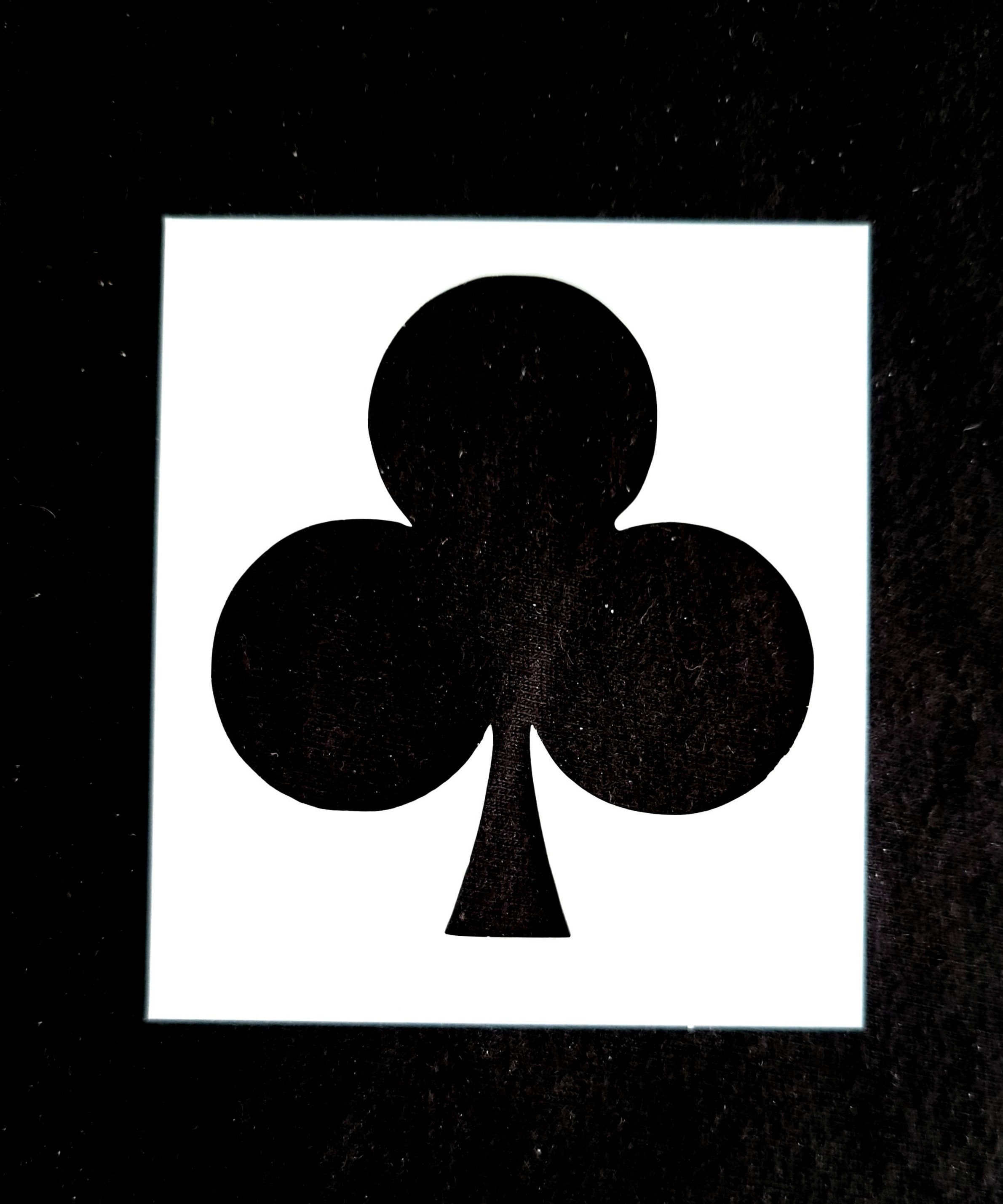Playing Card Club Stencil