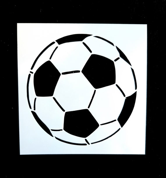 Basic Soccer Ball Stencil Etsy