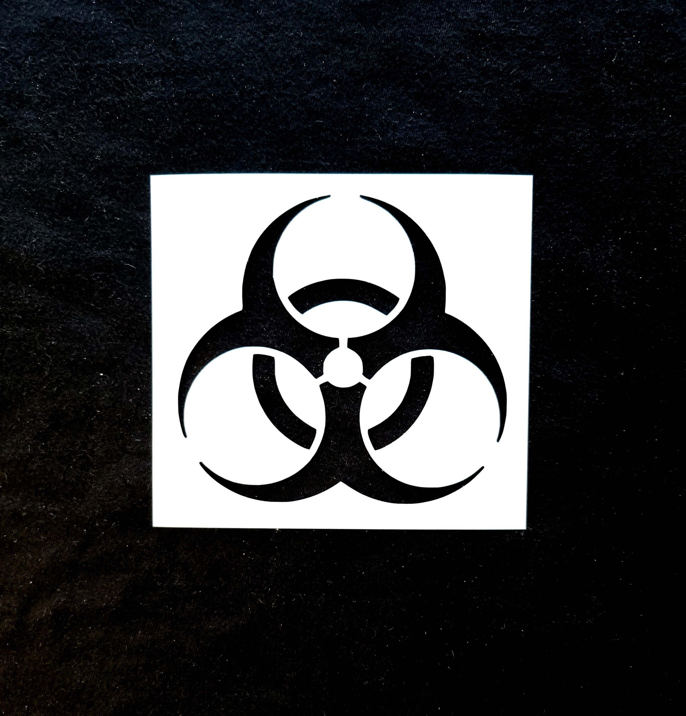 Biohazard Stencil - Etsy