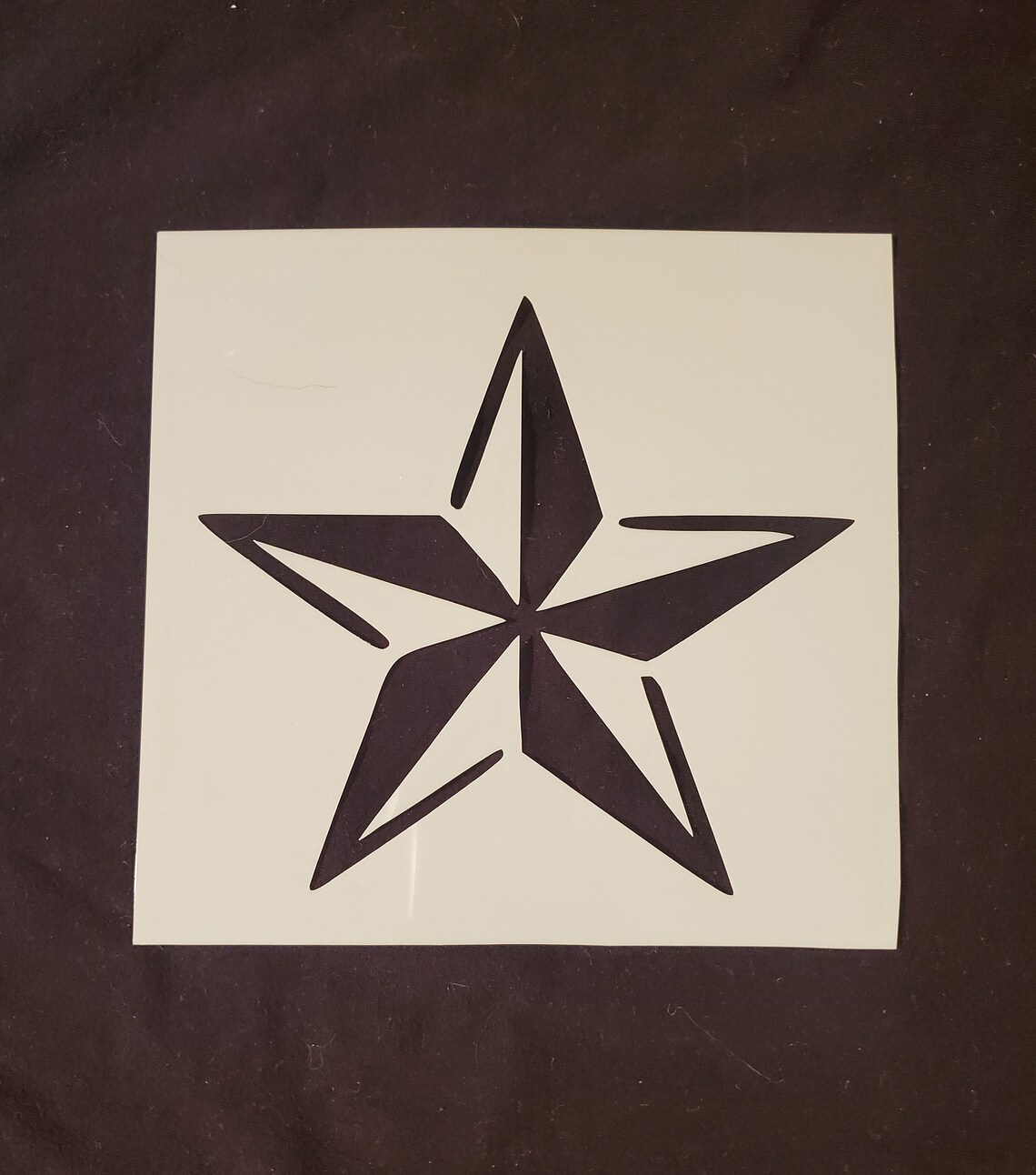 Nautical Star Stencil Etsy