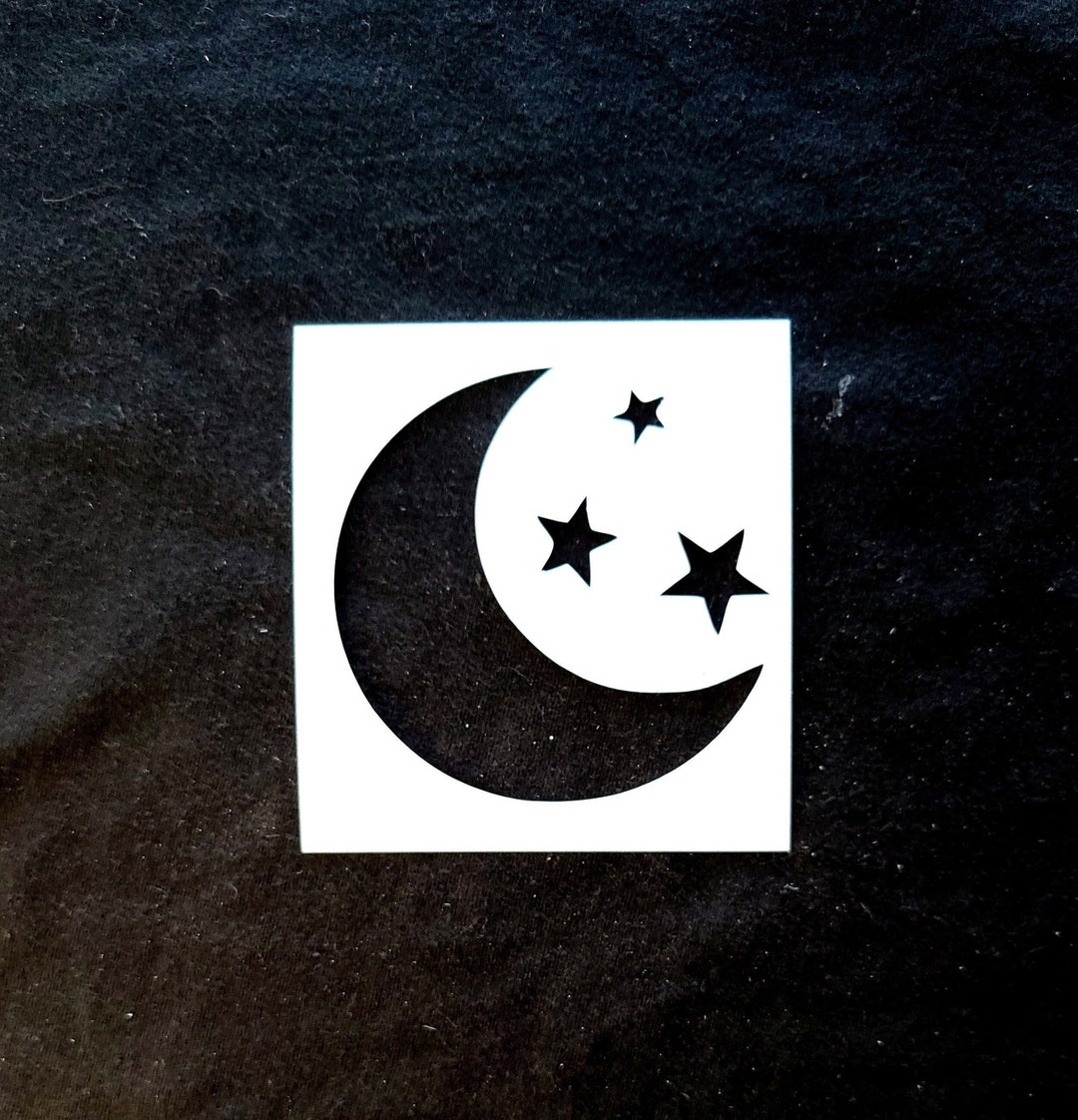 Moon and Stars Stencil - Etsy