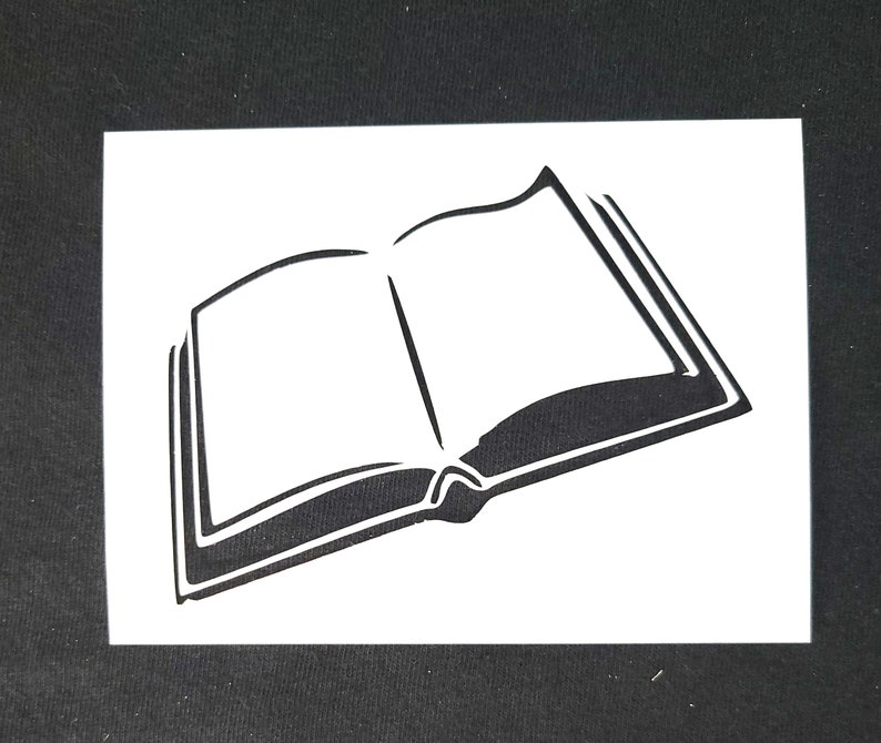 Book Stencil - Etsy