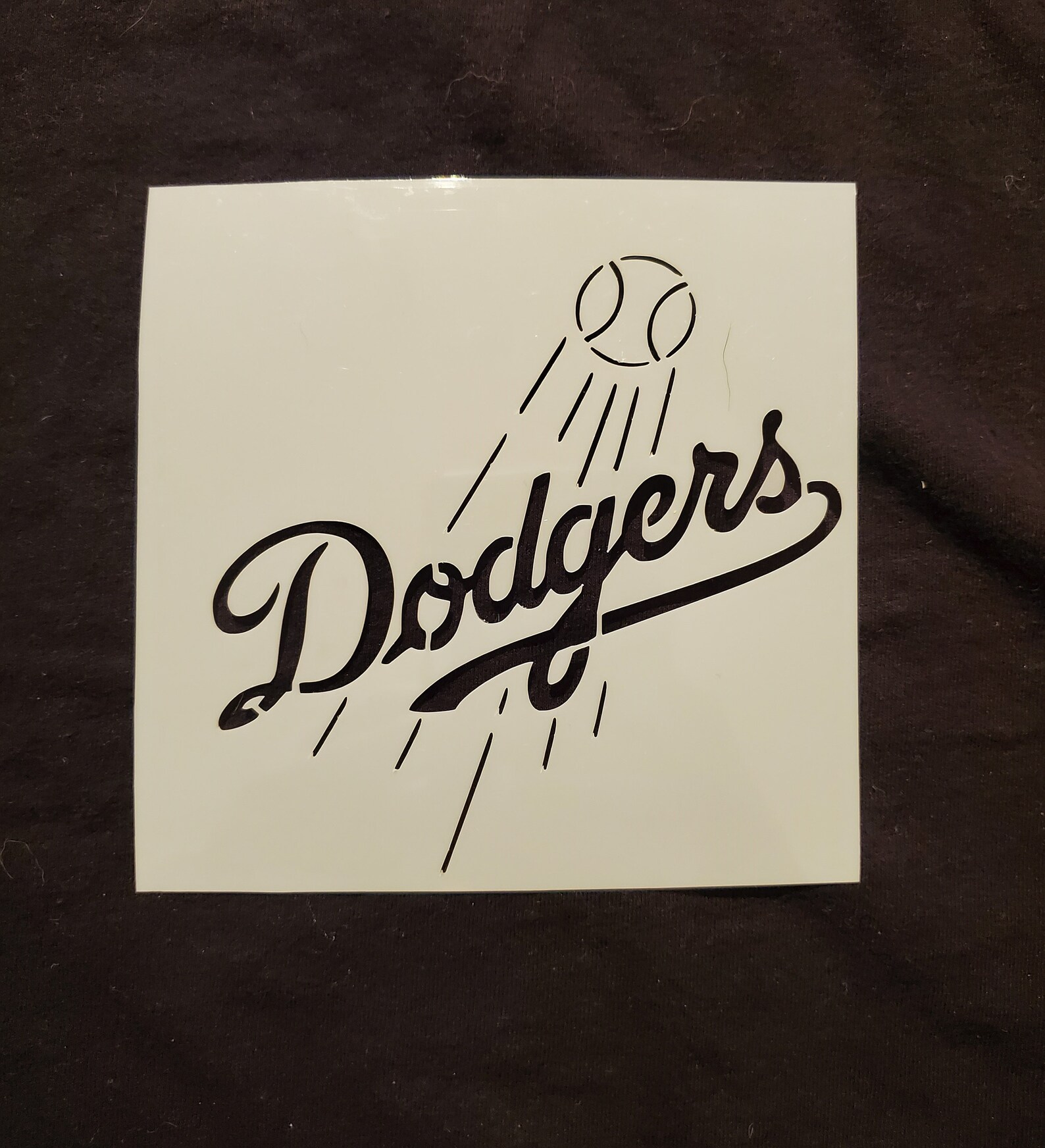 Los Angeles Dodgers Stencil | Etsy