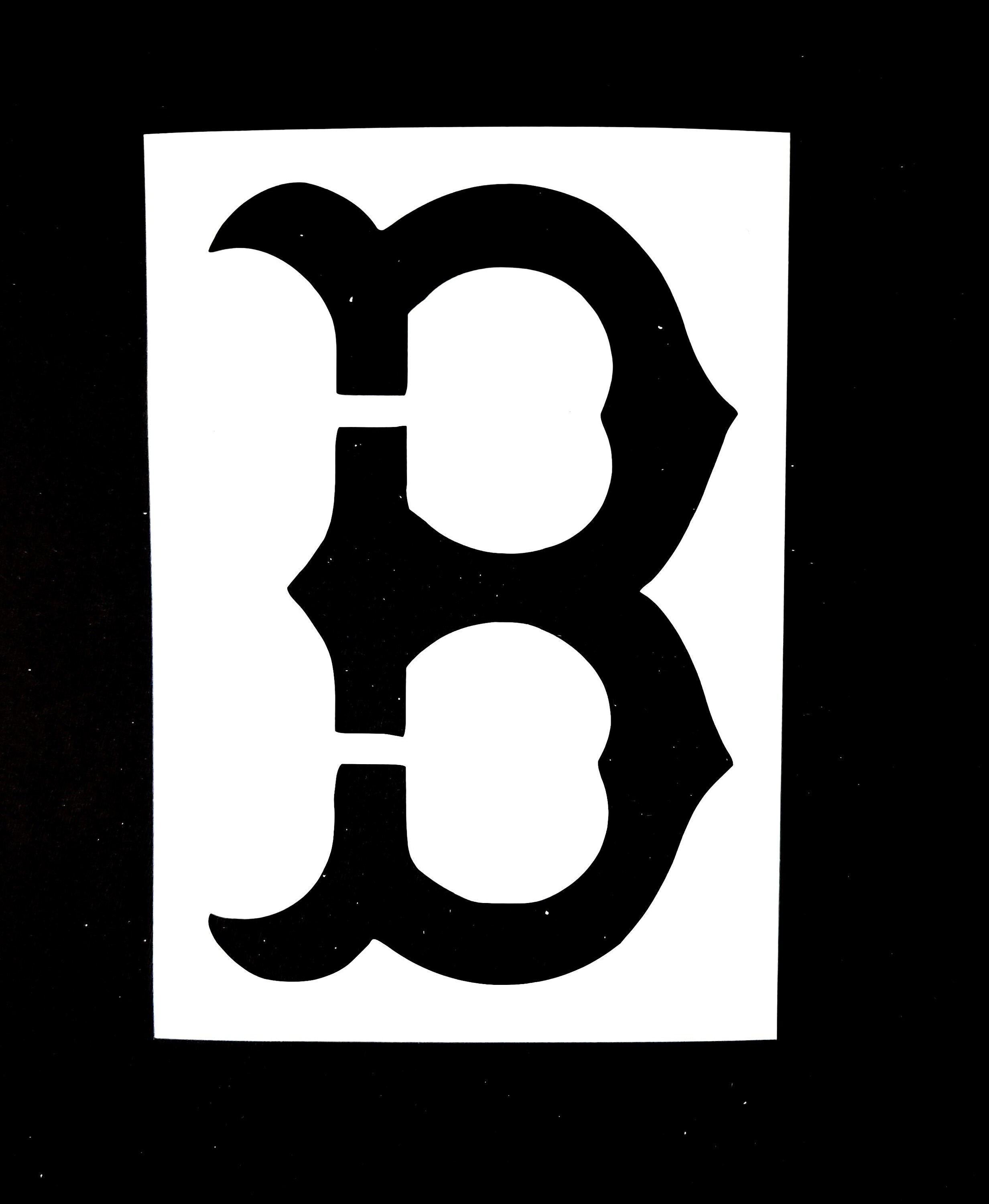 Boston Red Sox Stencil - Etsy