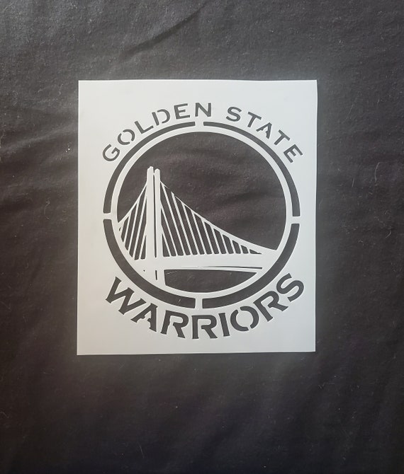 12 x 12 Canvas Golden State Warriors Stencil Painting 