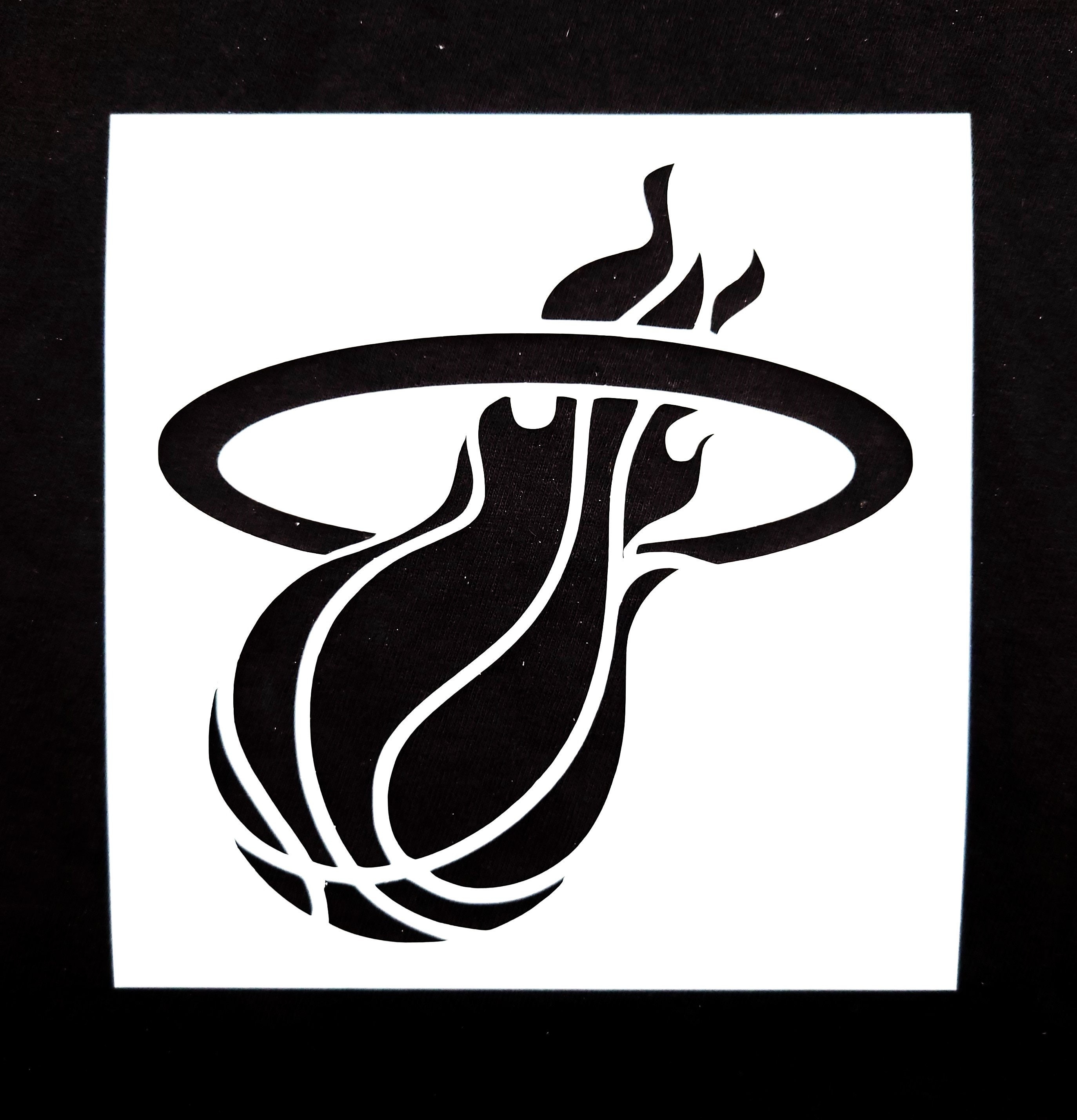 Miami Heat Logo Black And White