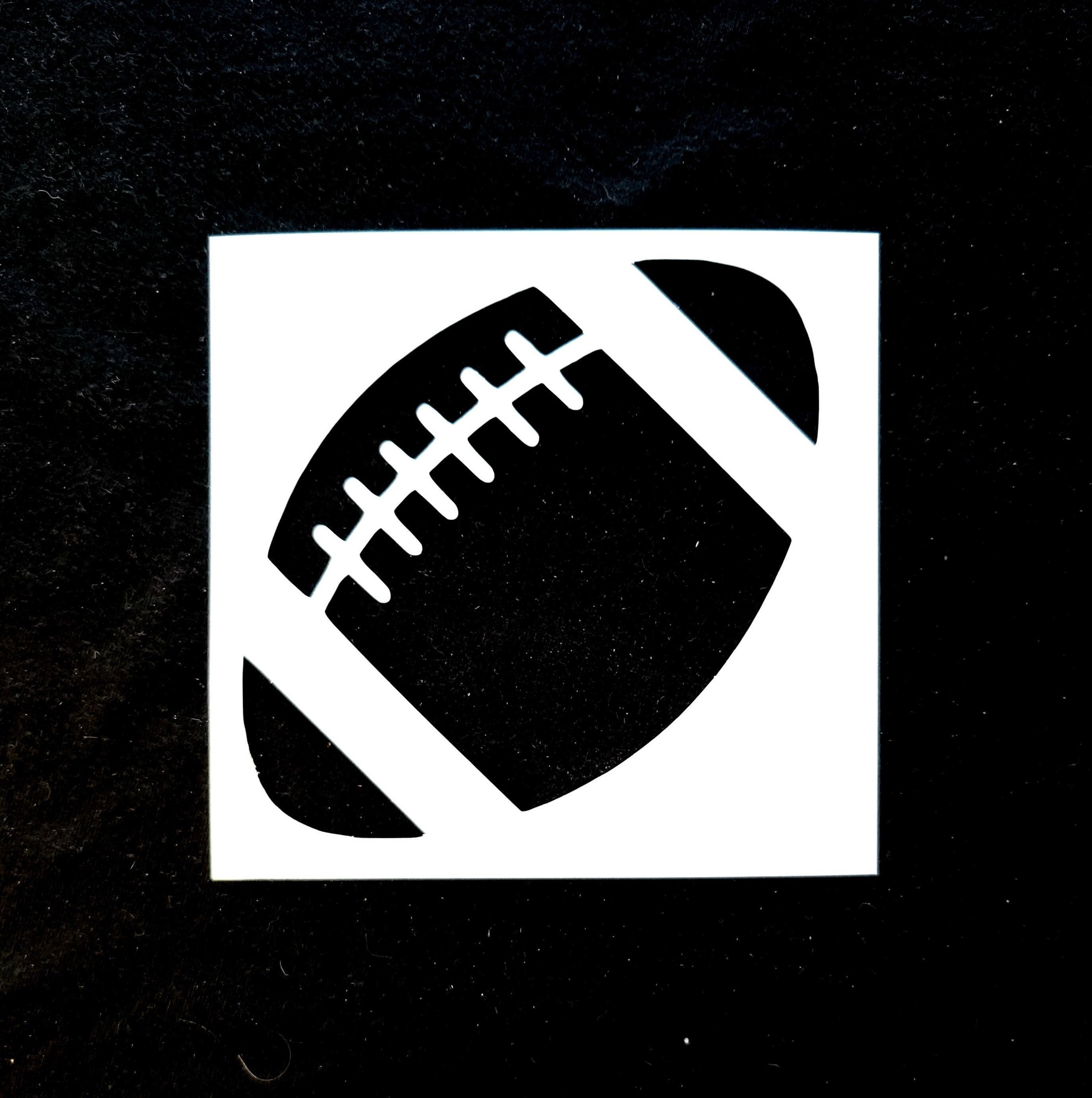 Basic Football Stencil Etsy