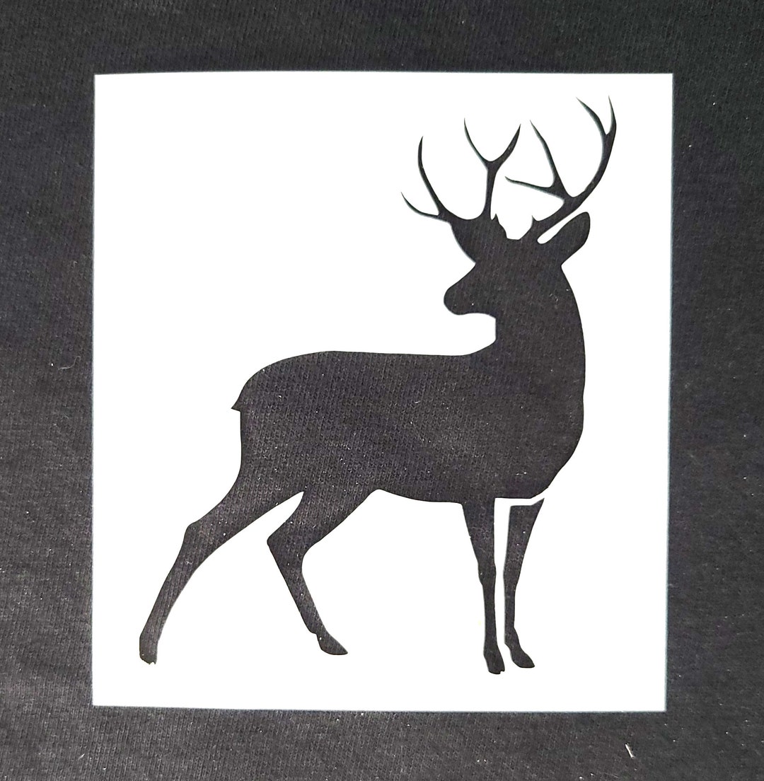 Deer Silhouette Stencil