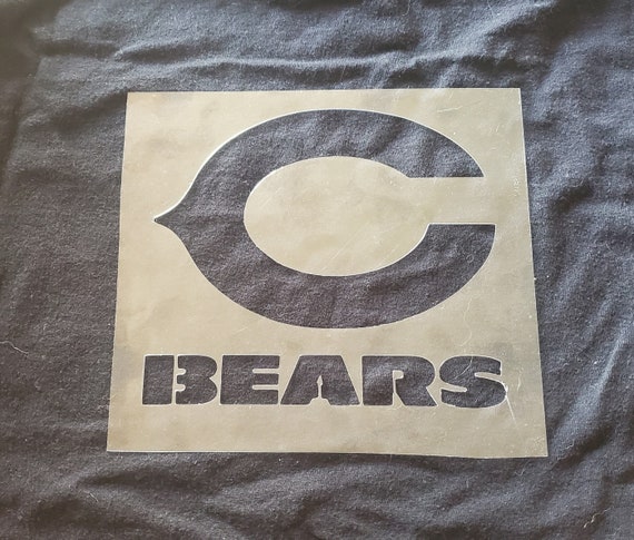 Chicago Bears Stencil | Etsy