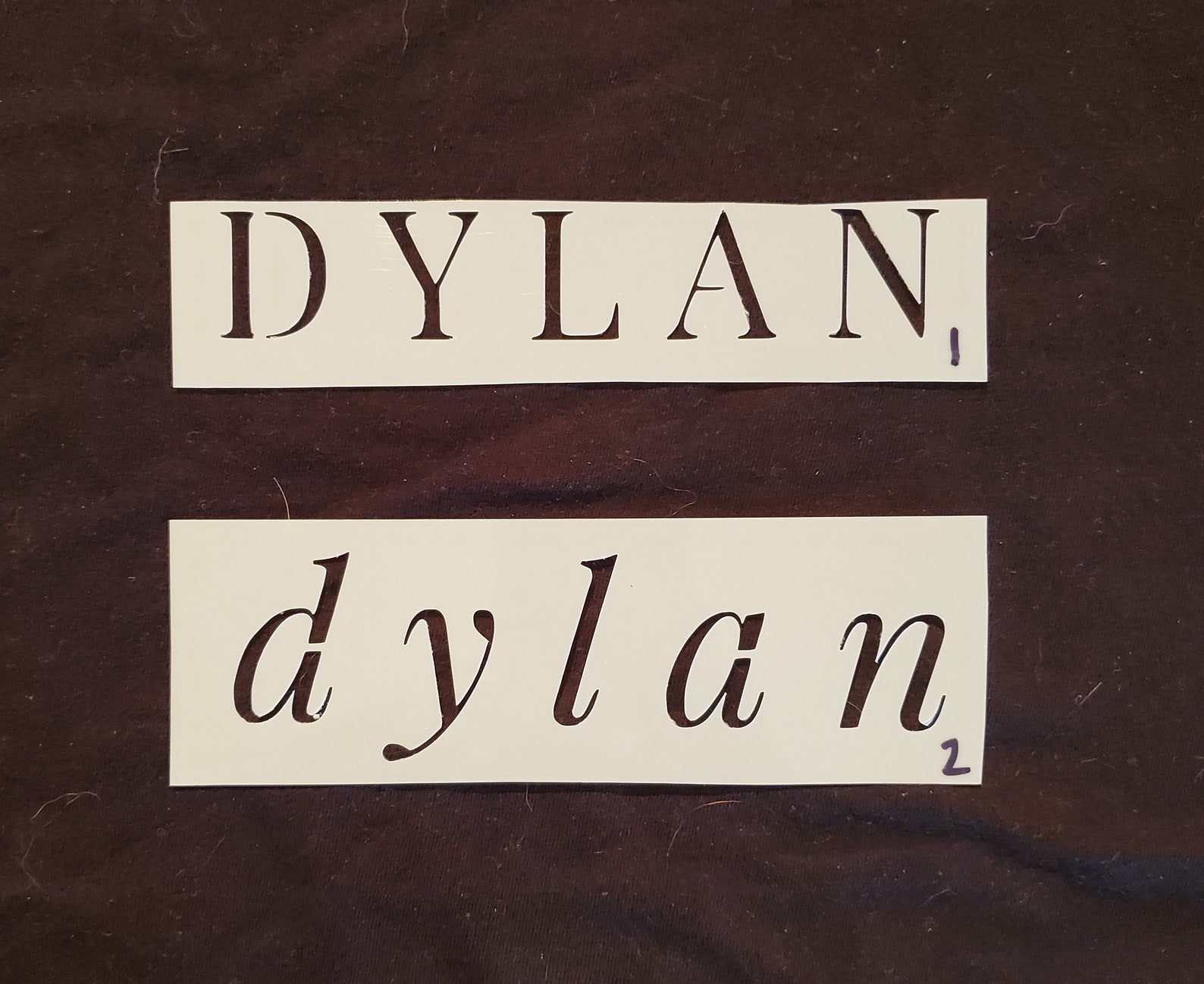 Custom Name Stencils - Etsy