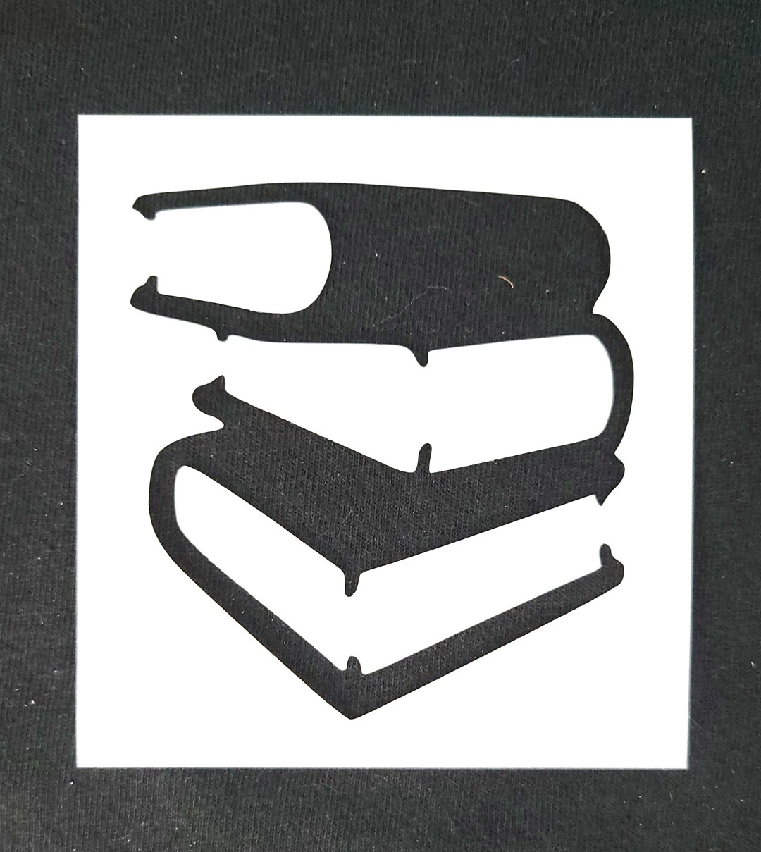 Stack of Books Stencil Etsy