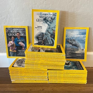 5X National Geographic Magazines 1970s-2000s+ Random Pick No duplicates in the Lot