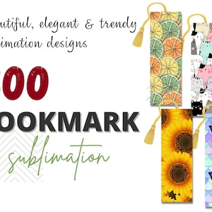 Bookmark PNG, Bookmark Sublimation Designs BUNDLE, Printable Bookmark, Sublimation bookmarks, Cute bookmark PNG designs