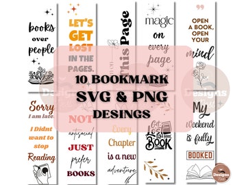 Acrylic Bookmark SVG, Bookmark SVG Bundle, Bookmark PNG Bundle, Funny Bookmark Png, Bookmark Svg Files, Printable bookmark