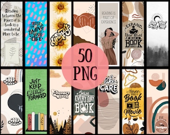 Bookmark Sublimation Designs MEGA BUNDLE, Printable Bookmark Wrap Template, Sublimation Files, Graduation Gifts, School Supplies. PNG
